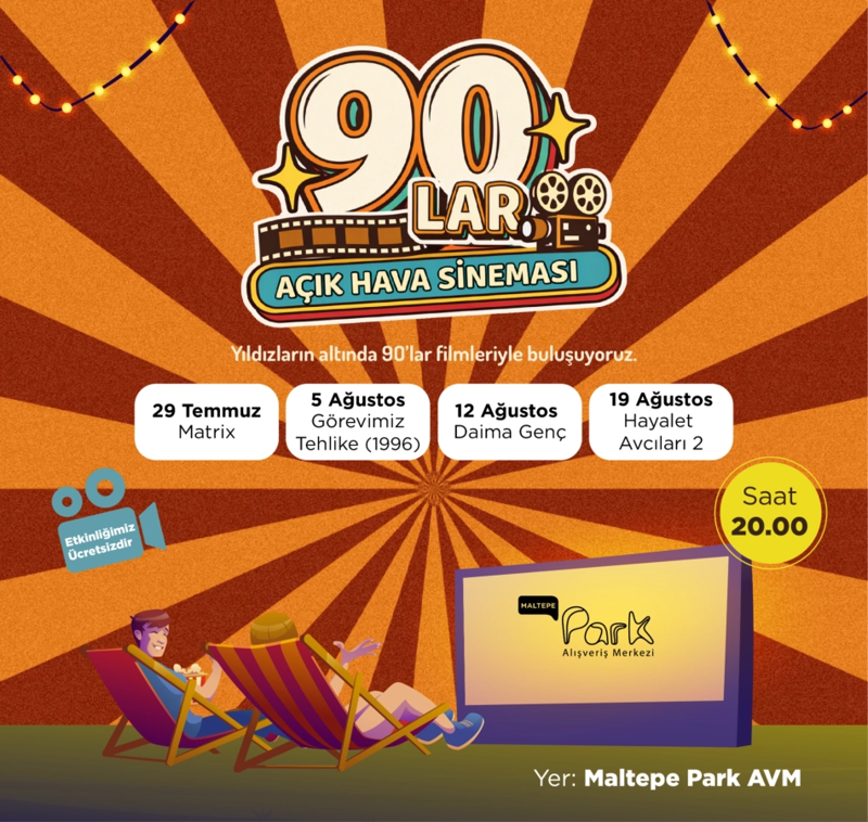Maltepe Park, 90'LAR AÇIK HAVA SİNEMASI