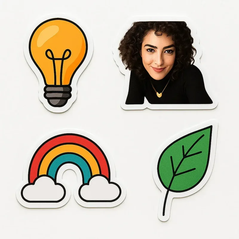 Görselden özel kesim sticker/etiket oluşturma hizmeti