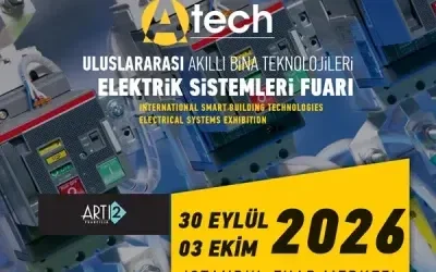 A-TECH 2026 – Uluslararası Akıllı Bina Teknolojileri Elektrik Sistemleri Fuarı yazısını oku A-TECH 2026 – Uluslararası Akıllı Bina Teknolojileri Elektrik Sistemleri Fuarı