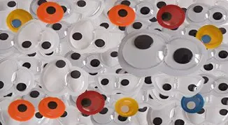 Oynayan Gözler, oynar gözler, plastik göz, oyuncak gözü,