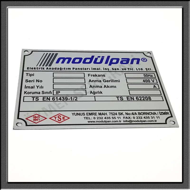 Metal Etiket / Serigraf Baskı / Leksan Etiket / Lazer Markalama/ — fotoğraf 8