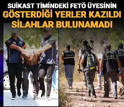Suikast timinin gömülen silahları
