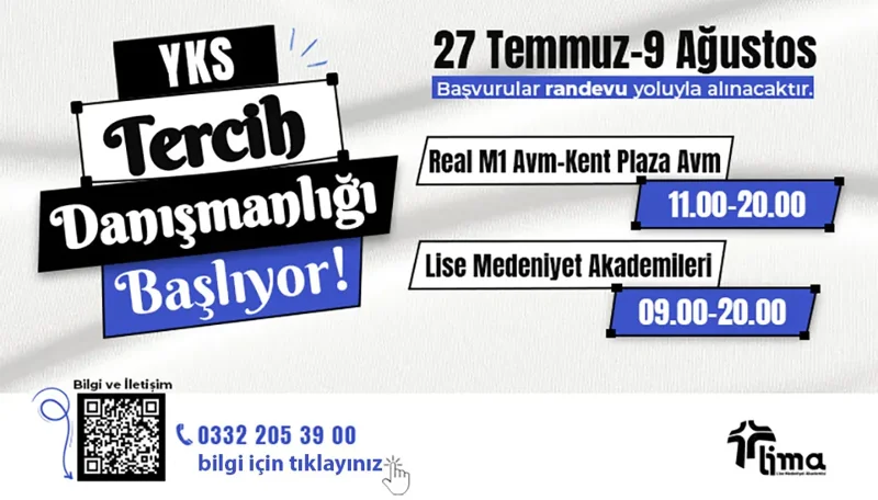 YKS TERCİH DANIŞMANLIĞI BAŞLIYOR
